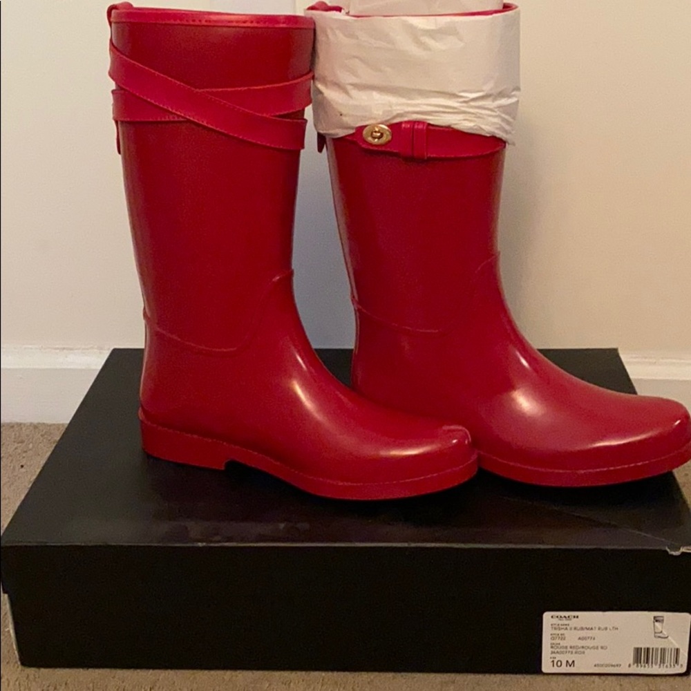 Authentic Coach Trisha II Rain Boot